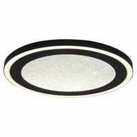 Led-deckenleuchte Luis - Opal/Schwarz, MODERN, Kunststoff/Metall (34/4cm) - Luca Bessoni