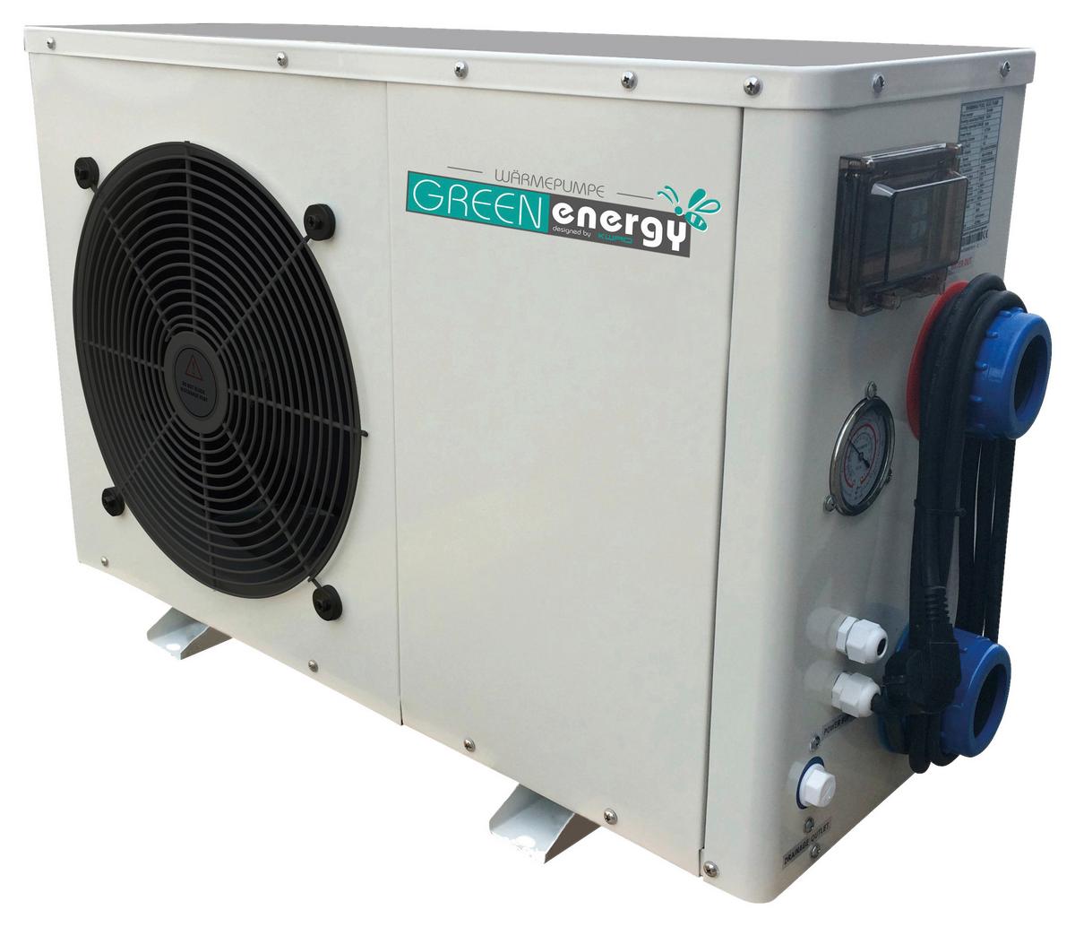 Wärmepumpe Pool Green Energy10 9,5 Kw für 35 m³ Pools - Weiß, MODERN, Kunststoff/Metall (93/36/55cm)