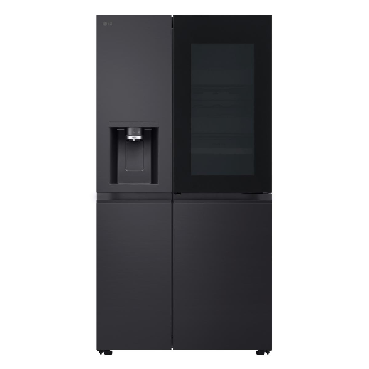 Kühl-Gefrier-Kombination LG Gsxe91evad - Schwarz, Basics, Metall (91,3/179/73,5cm) - LG