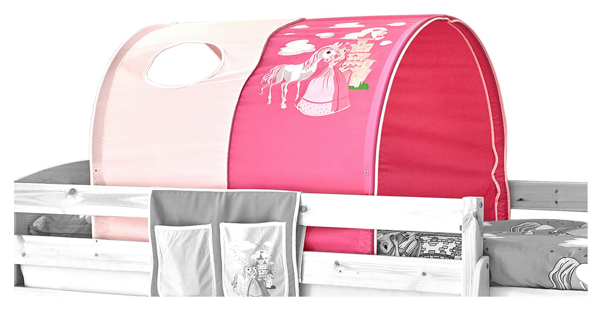 Tunnelset Rosa/Pink Prinzessin B: 100 cm mit Gestänge