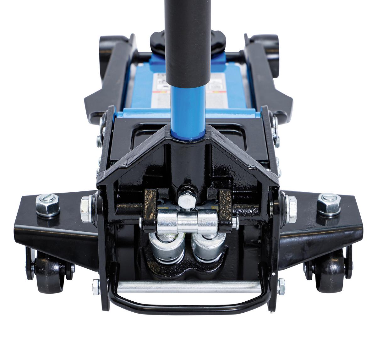 Rangier-Wagenheber Hydraulisch Blau/Schwarz B: 36,8 cm - Blau/Schwarz, Basics (36,8/124,7/69,6cm)