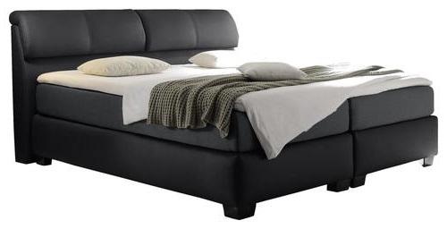 Boxspringbett Vermont 2 ca. 180x200 cm - Anthrazit/Schwarz, KONVENTIONELL, Holz/Holzwerkstoff (180/200cm) - Carryhome