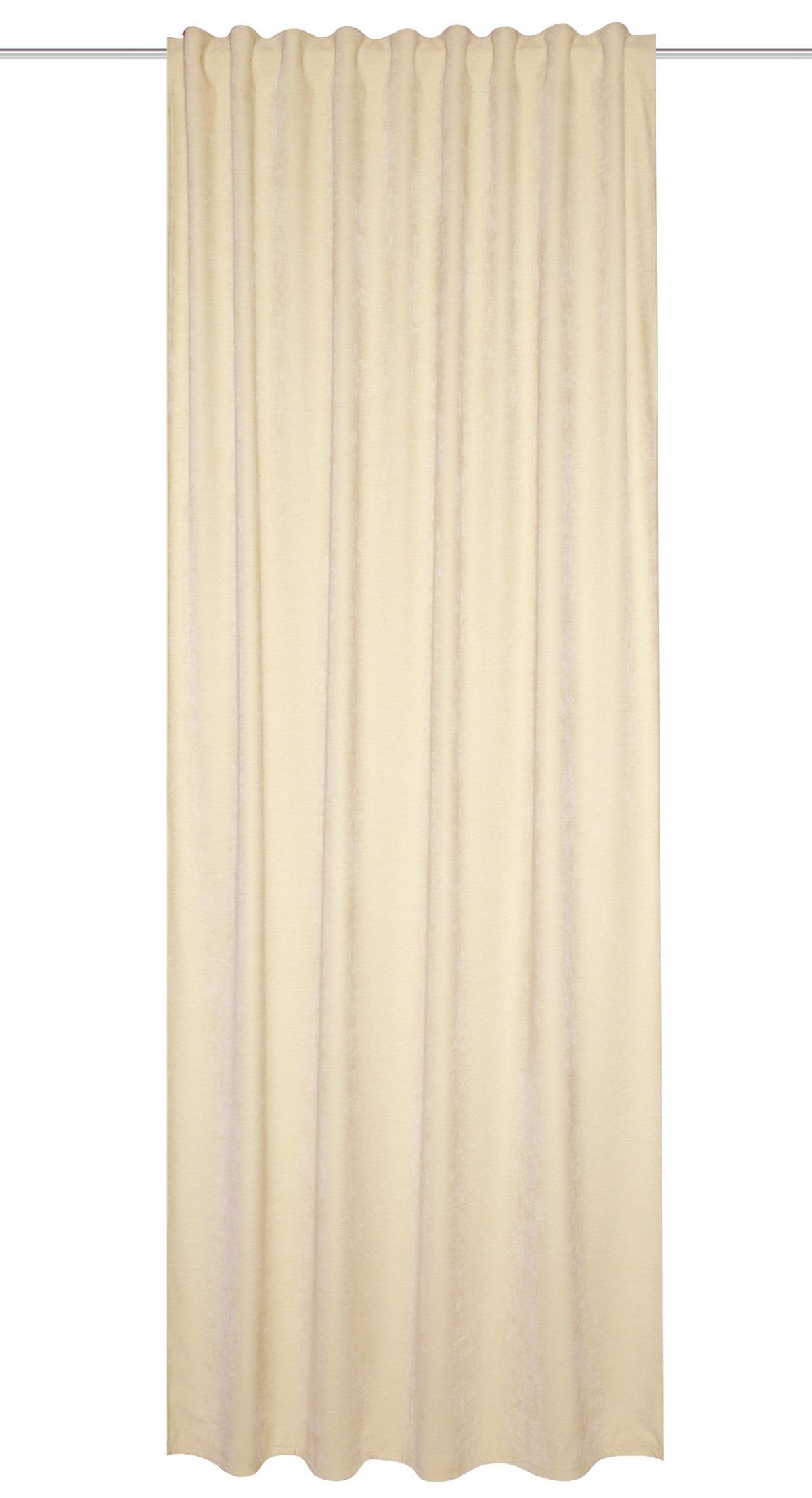 Fertigvorhang Creme B: 135 Cm - Creme, Basics, Textil (135/295cm) - Schmidt W. Gmbh