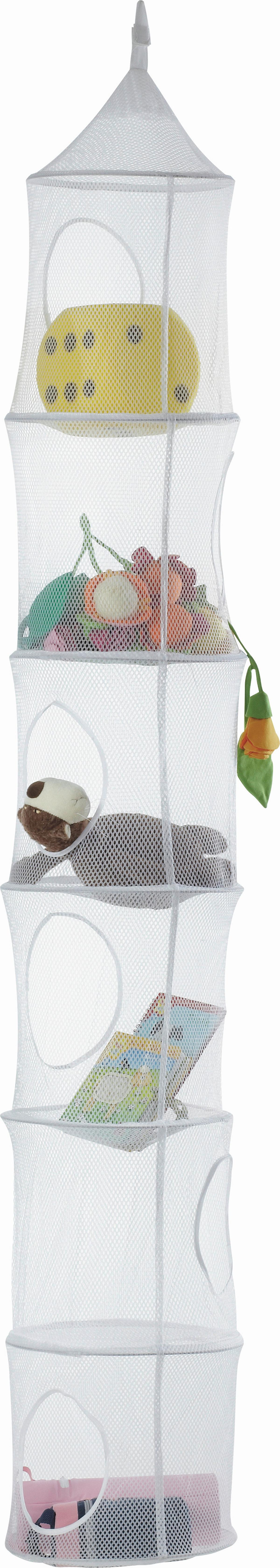 ZÁVĚSNÝ ÚLOŽNÝ PROSTOR KAMPY -SB- - bílá, plast (30/180cm) - Mömax