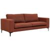2-sitzer-sofa Bolero - Rostfarben/Schwarz, Design, Kunststoff/Textil (215/84/88cm) - Livetastic