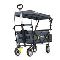 Bollerwagen Hoberg Grau Max. 80 Kg Faltbar, Feststellbremse - Grau, Basics, Kunststoff/Textil (139/54/103cm)