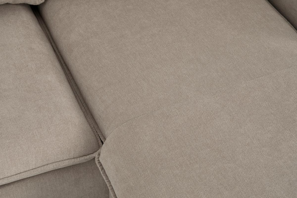 Ecksofa Milly - Beige/Schwarz, MODERN, Textil (207/138cm) - P & B