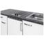 Kuchynská Linka Alba G150-1001-002 - biela/bridlicová, Moderný, kompozitné drevo (150cm) Kuchynská Linka Alba G150-1001-002 - biela/bridlicová, Moderný, kompozitné drevo (150cm)
