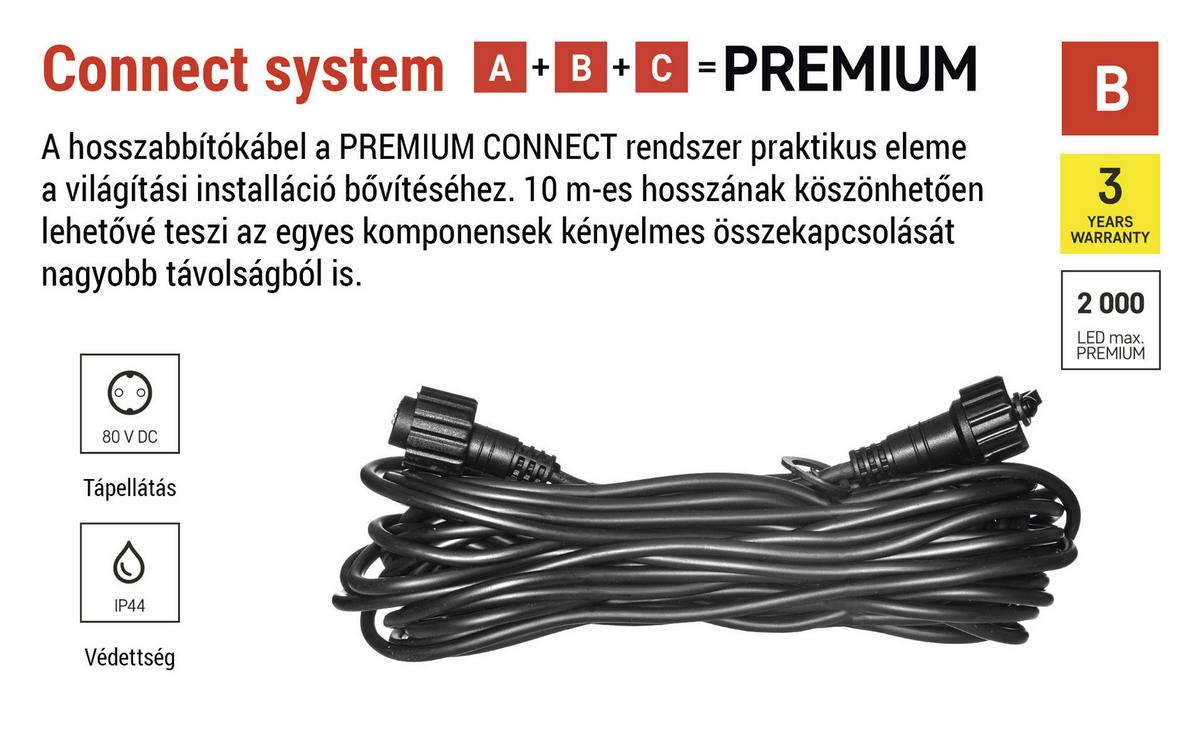 Hosszabbító Kábel 10 Méter - fekete, Basics, műanyag (10000cm)