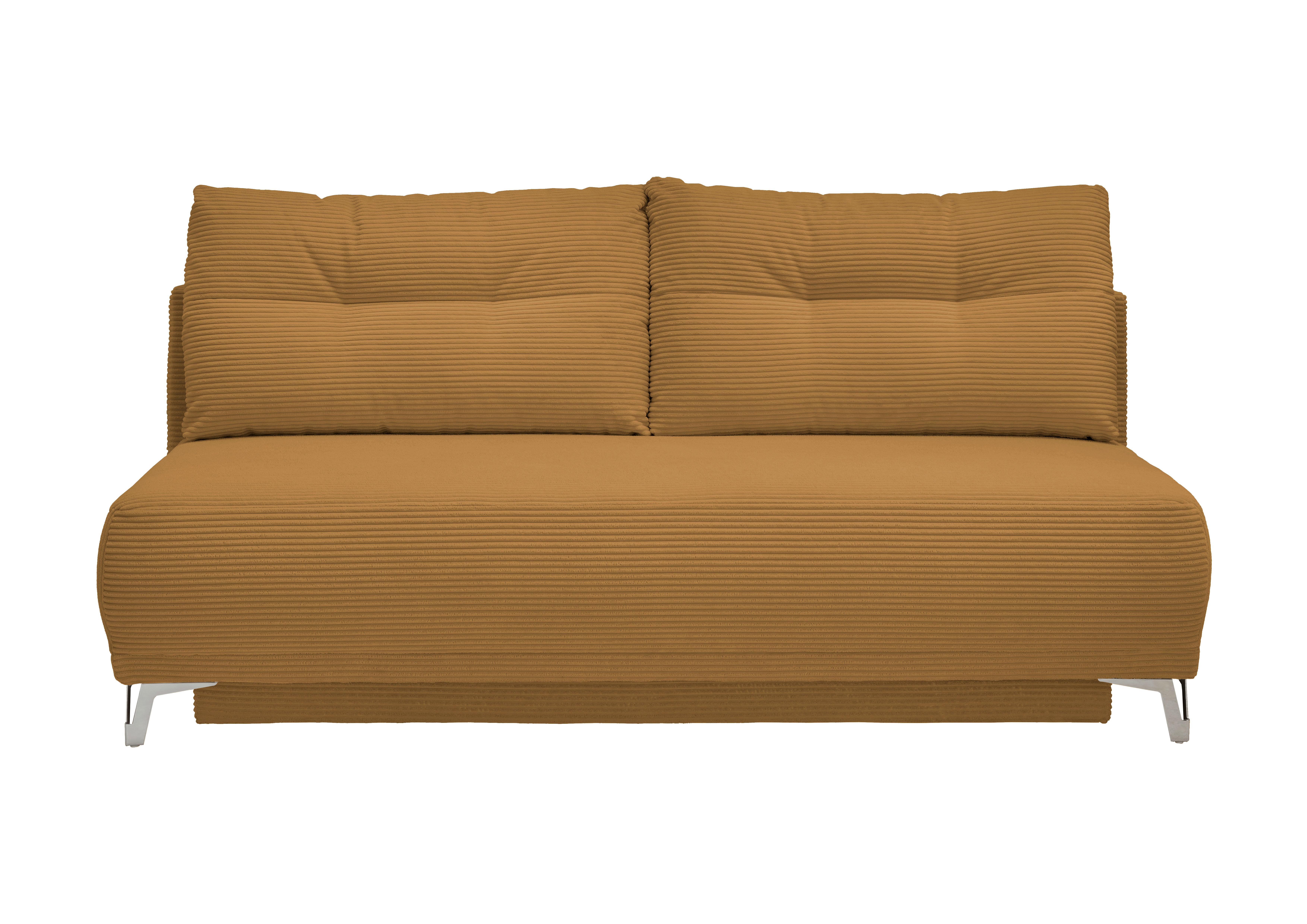 Schlafsofa Ari Goldfarben Cord, B: 198 cm - Chromfarben/Goldfarben, MODERN, Textil (198/90/100cm) - Livetastic
