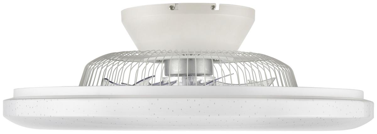 LED stropní svítidlo Luftiku s ventilátorem Ø 59cm - bílá, Konvenční, plast (59/19,5cm) - Premium Living
