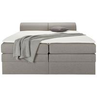 Boxspring posteľ FLEXI s úložným priestorom, 180x200 - čierna/sivá, Konventionell, textil/plast (180/200cm) - Based