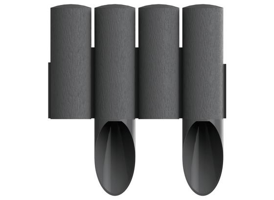 Gartenpalisade 2,3 M - Grau, MODERN, Kunststoff (5,5/25,5cm) Gartenpalisade 2,3 M - Grau, MODERN, Kunststoff (5,5/25,5cm)