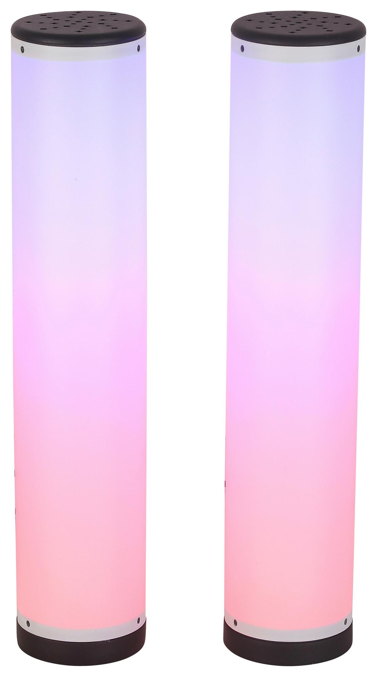 Led-tischlampe Mavi Dimmbar Schwarz/weiß Mit Farbwechsler - Schwarz/Weiß, MODERN, Kunststoff (6,4/31cm) - Luca Bessoni