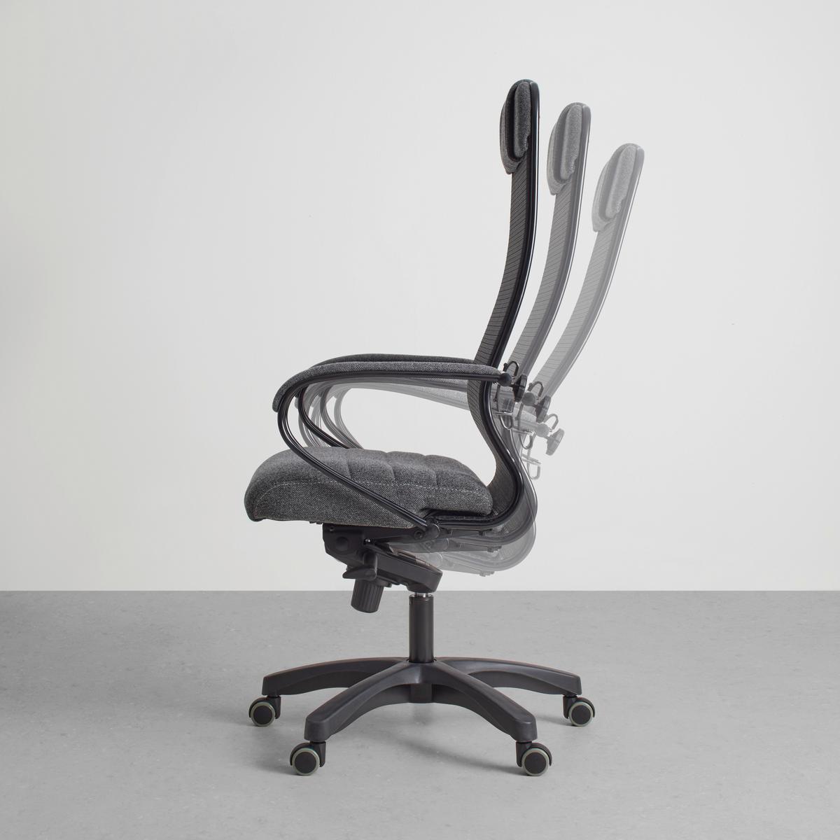 Kancelářské křeslo Samurai Comfort - šedá/černá, Moderní, kov/textil (68/124-134/71cm) - Premium Living