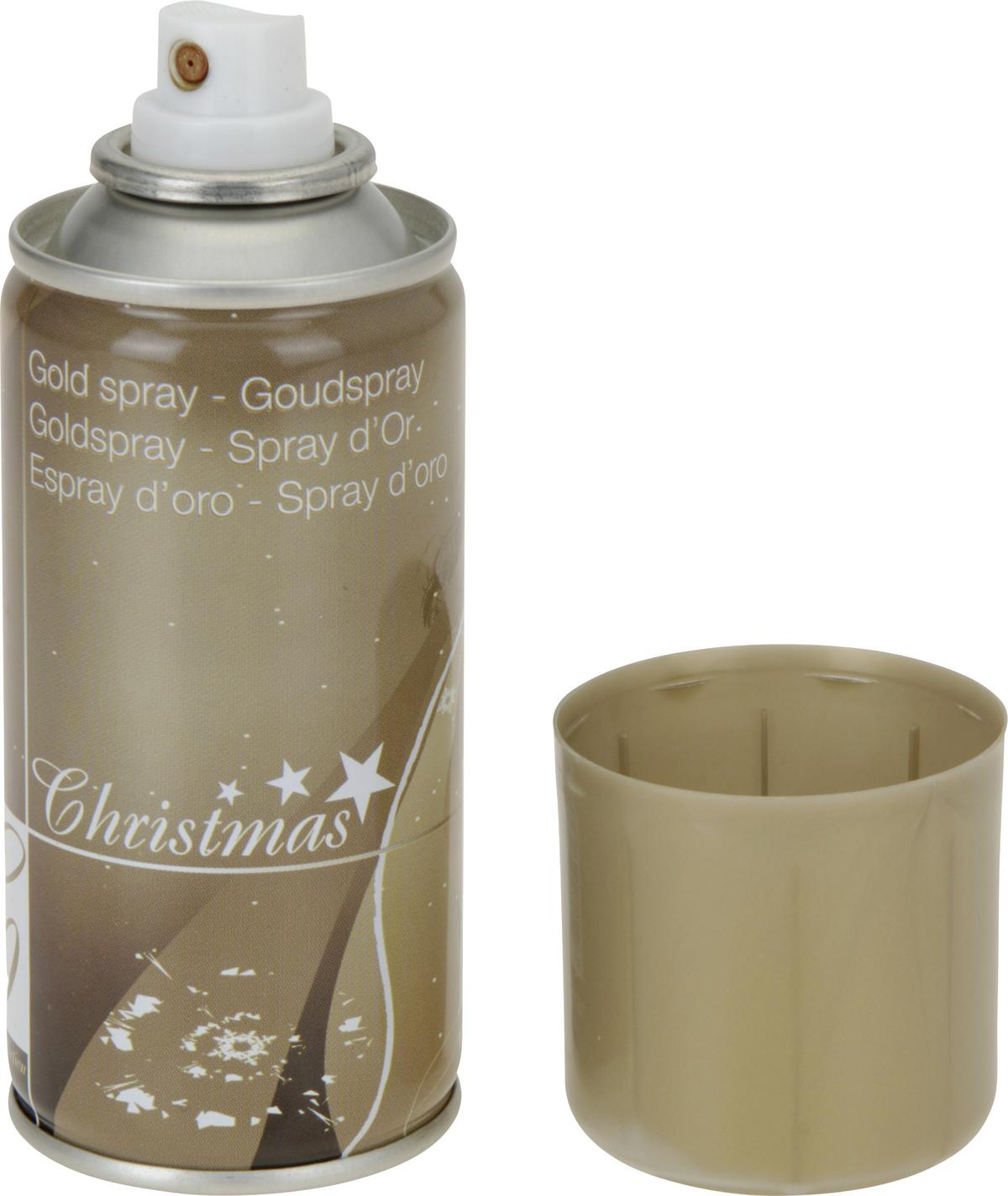Glitzerspray Gold/Silber Sort. Inhalt:  150 ml Indoor - Silberfarben/Goldfarben, KONVENTIONELL, Kunststoff (150ml)