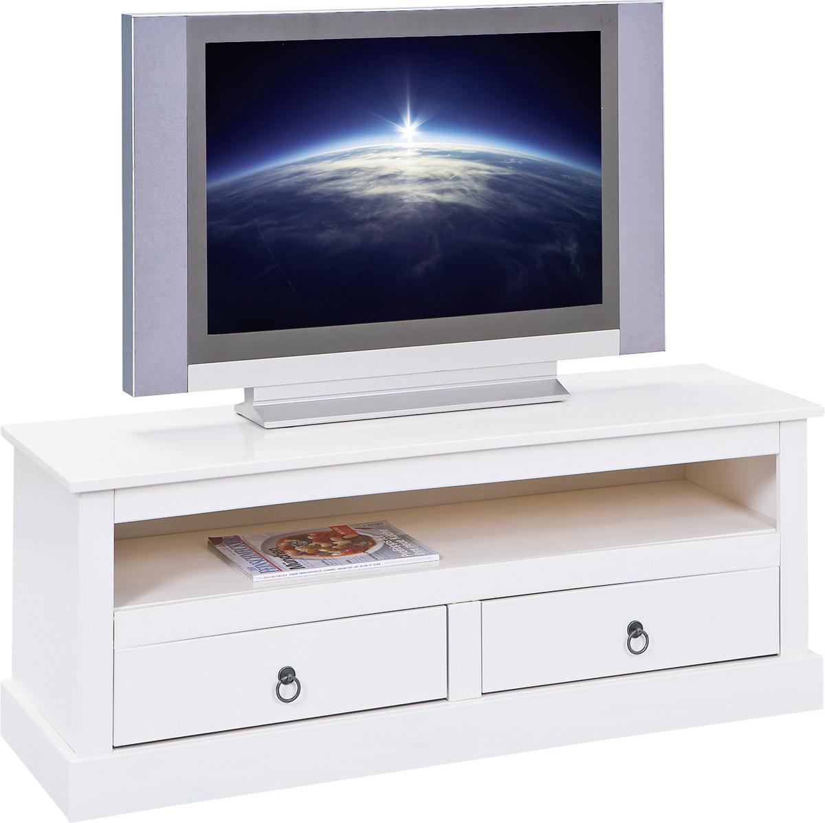 Tv-element Provence B: 118 Cm Weiß - Weiß, KONVENTIONELL, Holz (118/45/39cm) - MID.YOU