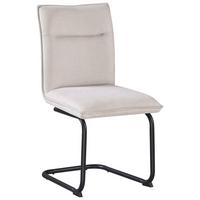 ŽIDLE NOVA - černá/béžová, Moderní, kov/textil (47/90/61cm) - Premium Living