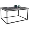 Couchtisch mit Metallgestell Bistro, Betonoptik/Schwarz - Schwarz/Grau, MODERN, Holzwerkstoff/Metall (100/48/60cm)