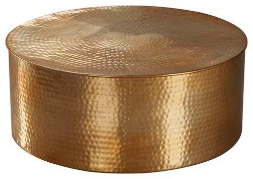 Couchtisch Orientalisch Rund Rahi, Goldfarben - Goldfarben, LIFESTYLE, Metall (75/75/31cm) - MID.YOU