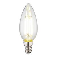 LED žárovka 6 Watt, E14 - čiré, kov/sklo (3,5/9,8cm) - Globo