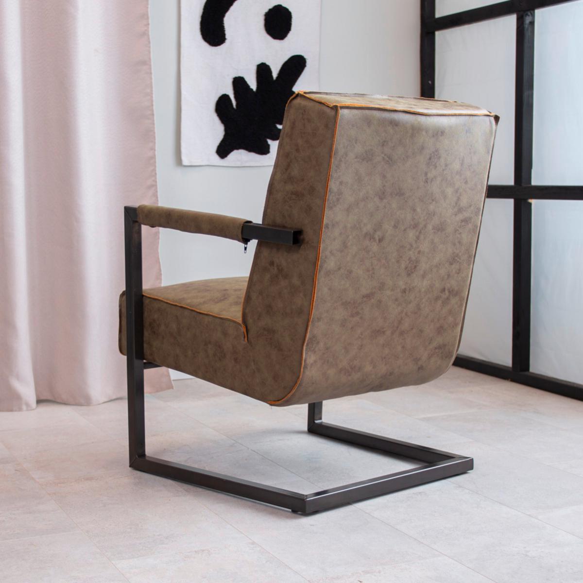 Sessel Tyler Grün, B: 62 Cm - Schwarz/Grün, MODERN, Textil (62/84/70cm) - MID.YOU