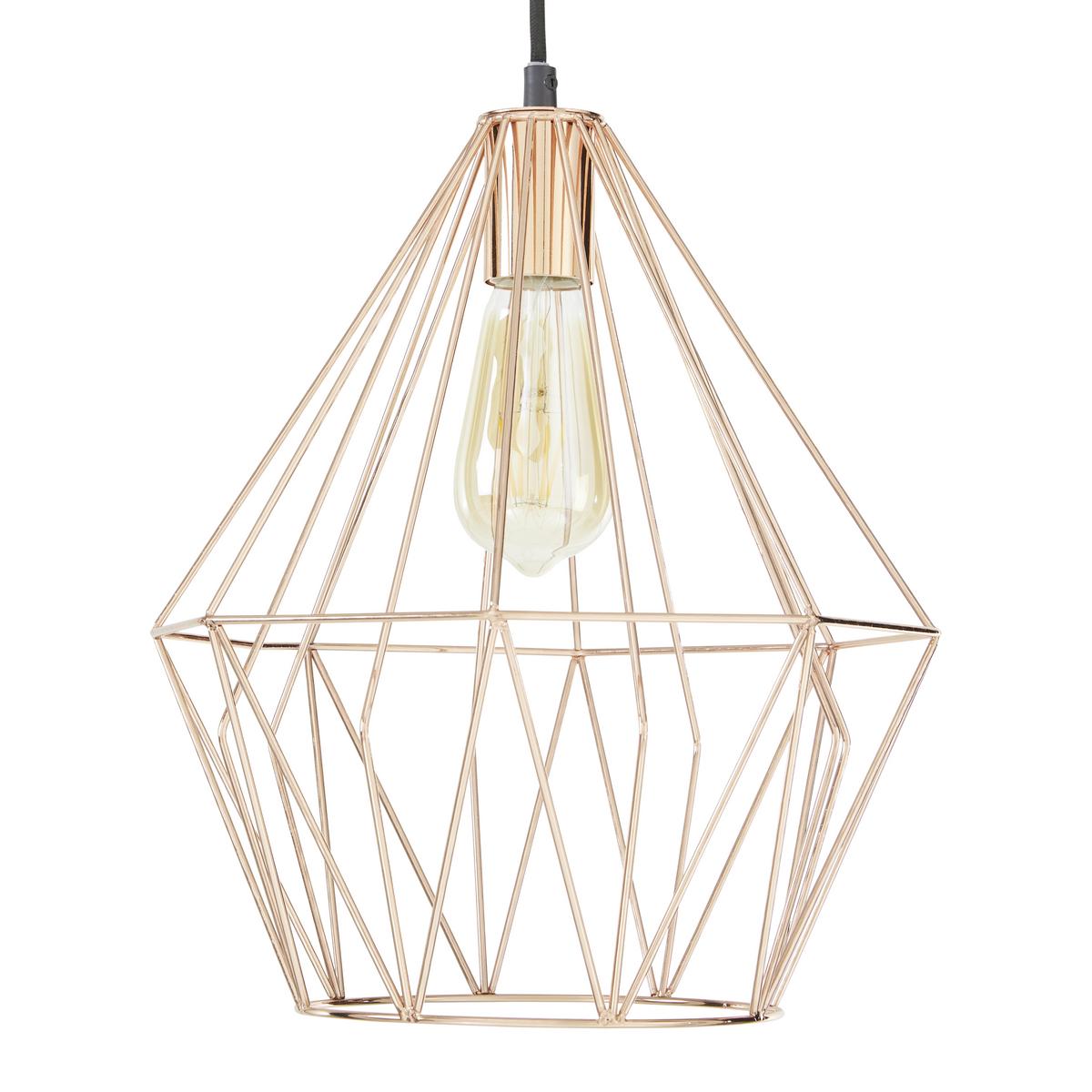 Závěsné svítidlo Skeletton 30/110 cm, 60 Watt - měděné barvy, kov (30/110cm) - Modern Living