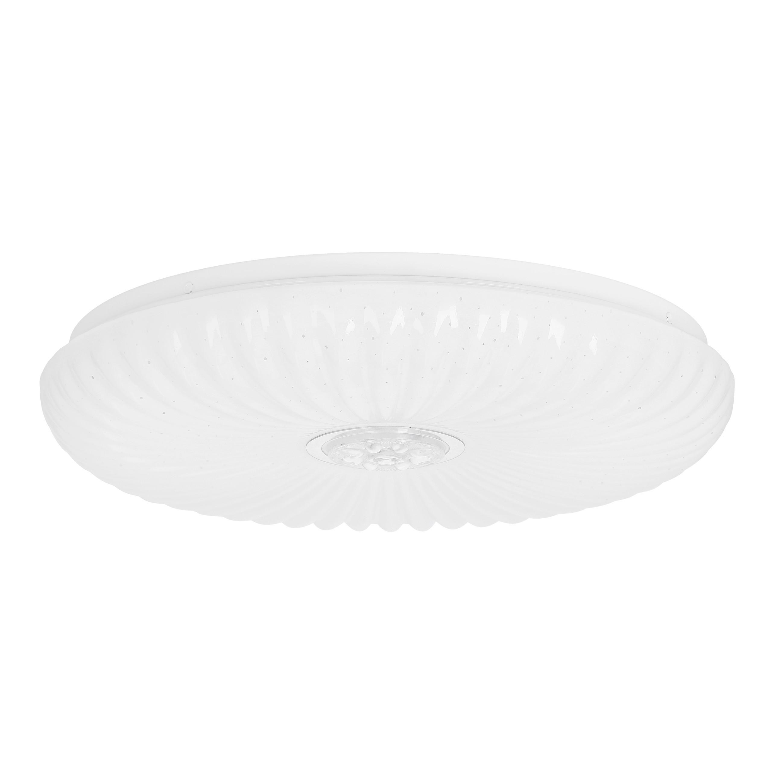 Led-deckenleuchte 13-34274 Perola - Weiß, KONVENTIONELL, Kunststoff/Metall (38/38/7cm)