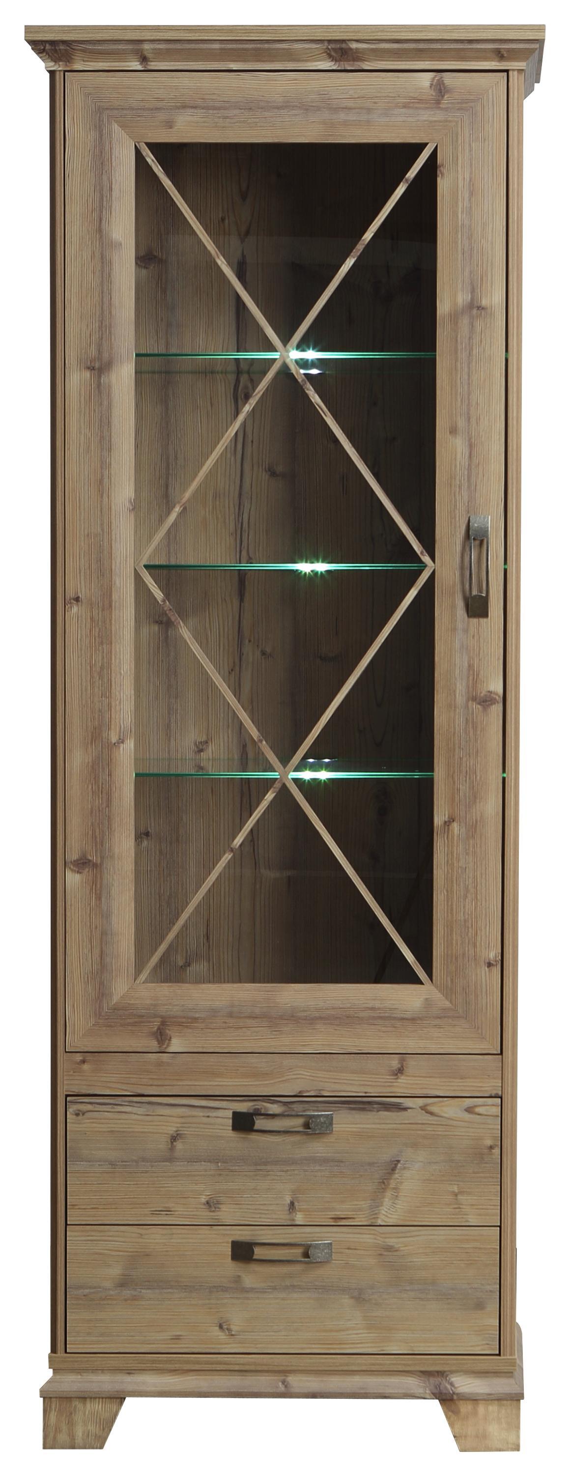 Vitrin Nepal - Lucfenyő, konvencionális, Faalapú anyag/Műanyag (75,6/209,2/45cm)