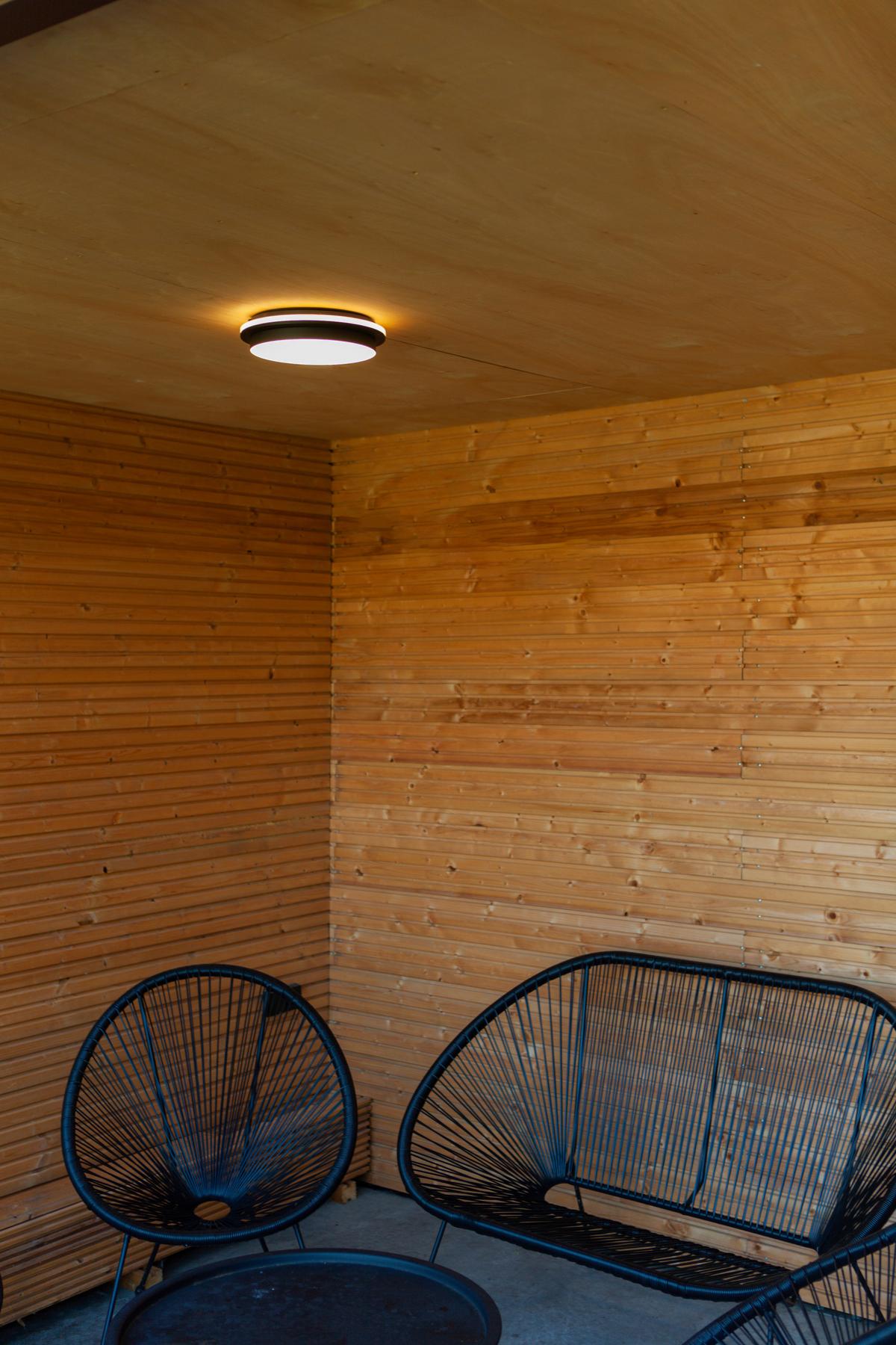 LED-Außenleuchte Goleta Weiß D: 30 cm - Anthrazit/Weiß, Basics, Kunststoff/Metall (30/6,3cm)