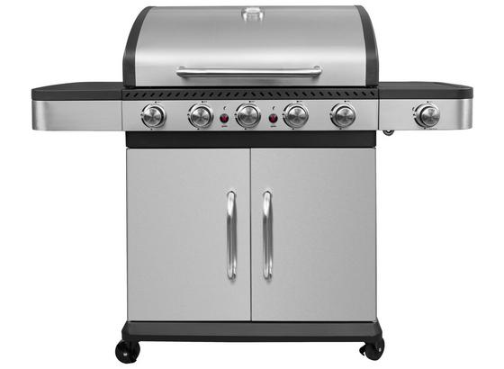 Gasgrill Landgraf BBQ Gs5 17,5 Kw - Silberfarben/Schwarz, MODERN, Metall (144/59/112cm) Gasgrill Landgraf BBQ Gs5 17,5 Kw - Silberfarben/Schwarz, MODERN, Metall (144/59/112cm)