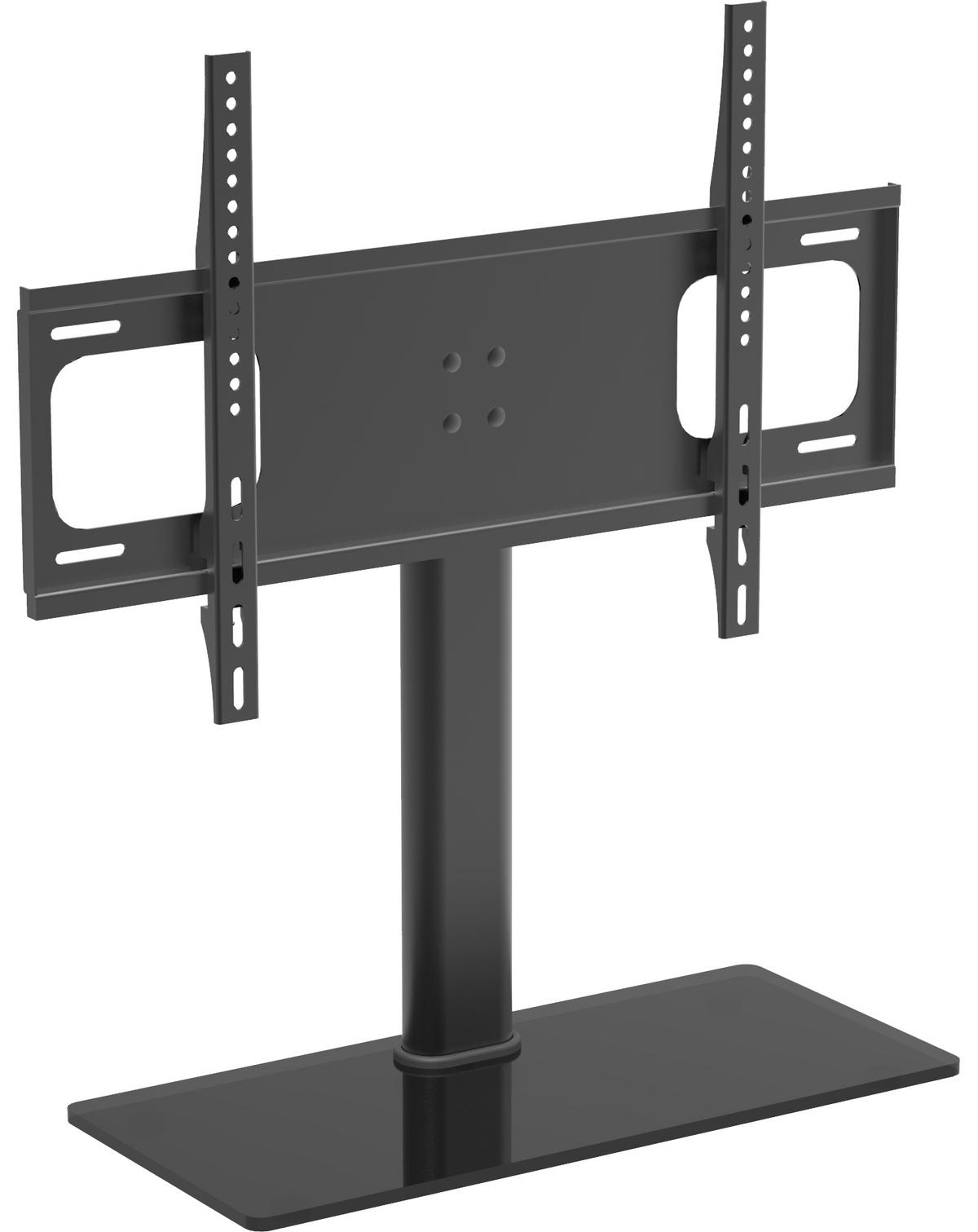 TV-Rack B-Tts 600 Max. 30 Kg - Schwarz, Basics, Glas/Metall (66/67,4/25cm) - MID.YOU