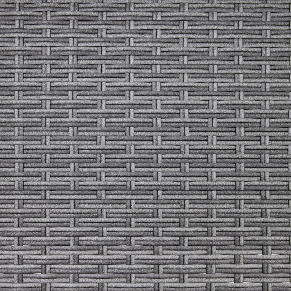 Sada na balkon MARIO šedá/tm.šedá - šedá/světle šedá, Moderní, kov/textil (110/86,5/80cm) - Bessagi Garden