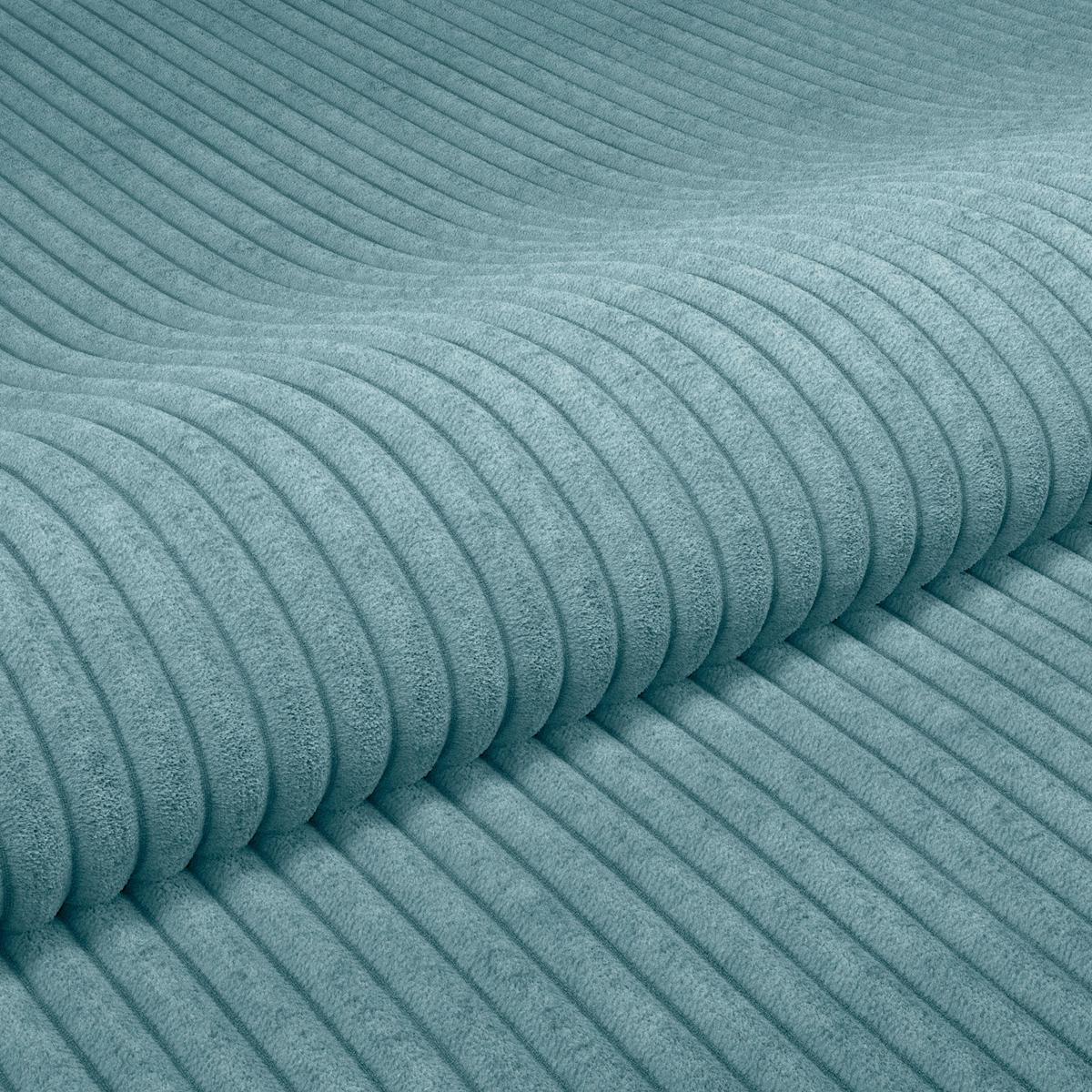 Big Sofa Pelle Mit Kissen B: 261 Cm Hellblau - Wengefarben/Hellblau, Trend, Textil (261/124cm) - Luca Bessoni