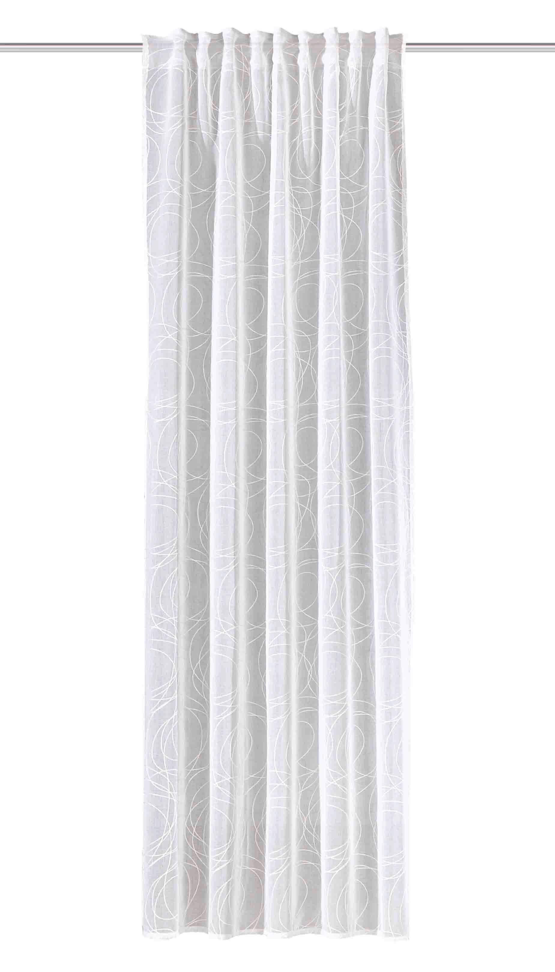 Fertigvorhang Ditos - Weiß, Basics, Textil (135/245cm)
