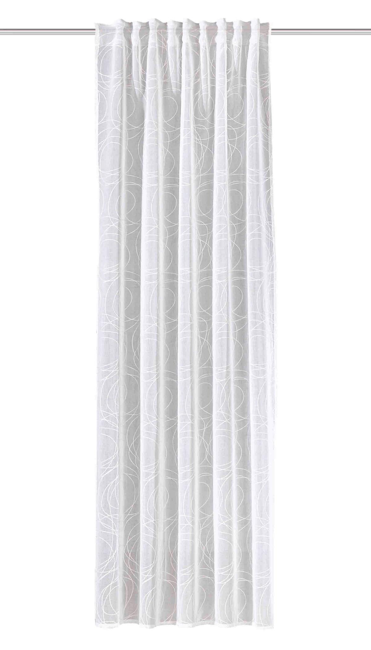 Fertigvorhang Ditos - Weiß, Basics, Textil (135/245cm)
