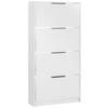 Cipősszekrény Anna 01 - fehér, Modern, faalapú anyag (79/162,3/25cm)