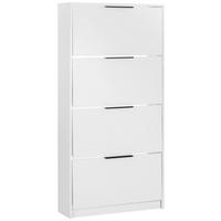 Cipősszekrény Anna 01 - fehér, Modern, faalapú anyag (79/162,3/25cm)