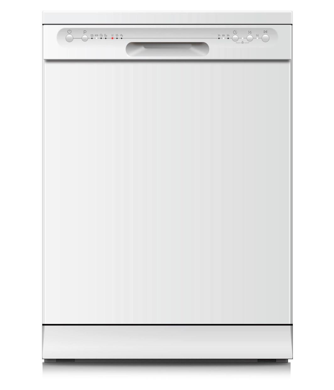 Geschirrspüler Gsp12-6e B: 59,8 Cm Freistehend Weiß - Weiß, Trend, Kunststoff/Metall (59,8/84,5/60cm) - PKM