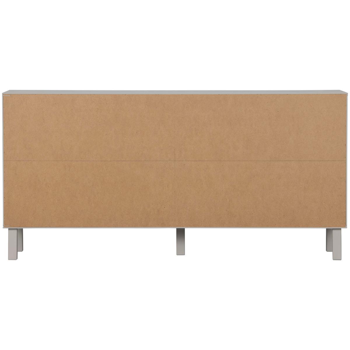 Kommode Madu Hellgrau B: 160cm - Hellgrau, Design, Holz (160/78/46cm) - Livetastic