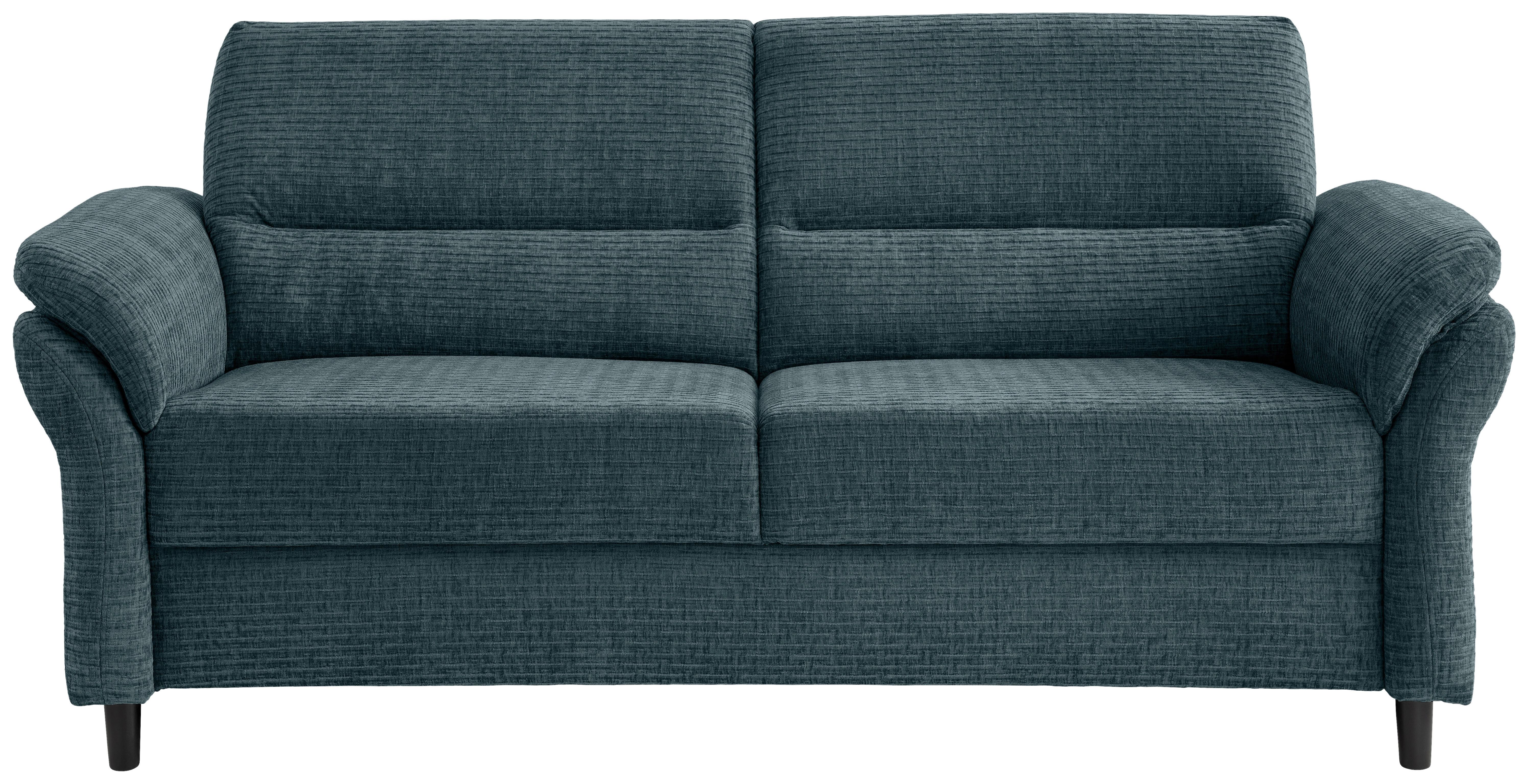 3-Sitzer-Sofa Cavoli, Blau B: 192 cm - Blau/Schwarz, MODERN, Textil (192/90/89cm) - Livetastic