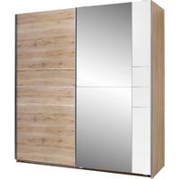 Tolóajtós Szekrény Stripe 180/198 Cm - tölgyfa színű, Modern, fa (180/198/64cm)