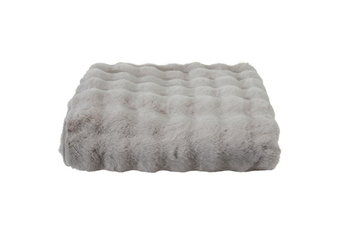 Felldecke Yule - Silberfarben, MODERN, Textil (150/200cm) - Luca Bessoni