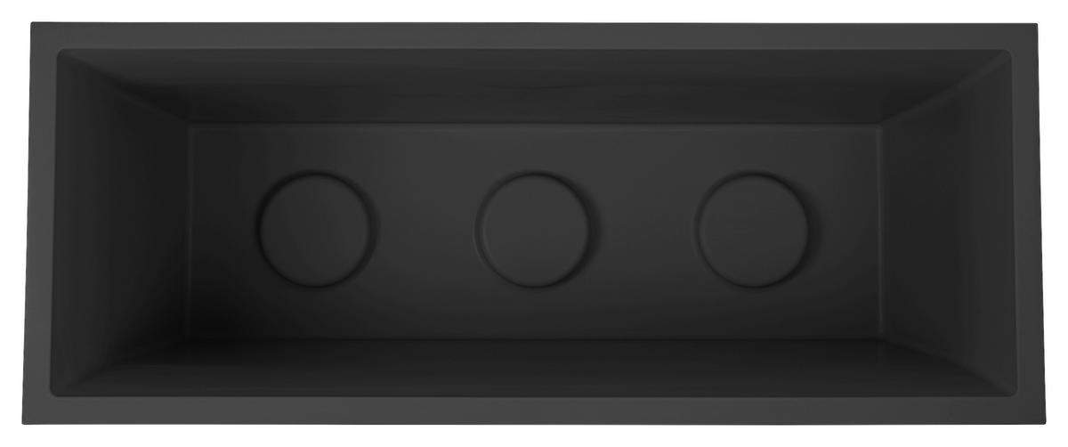 Pflanztopf Basalt Kunststoff Betonoptik Anthrazit - Anthrazit, Basics, Kunststoff (100/43/40cm)