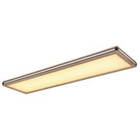 LED-Deckenleuchte 41589d5 - Dunkelbraun/Opal, Natur, Holzwerkstoff/Kunststoff (120/30/7,5cm) - Globo