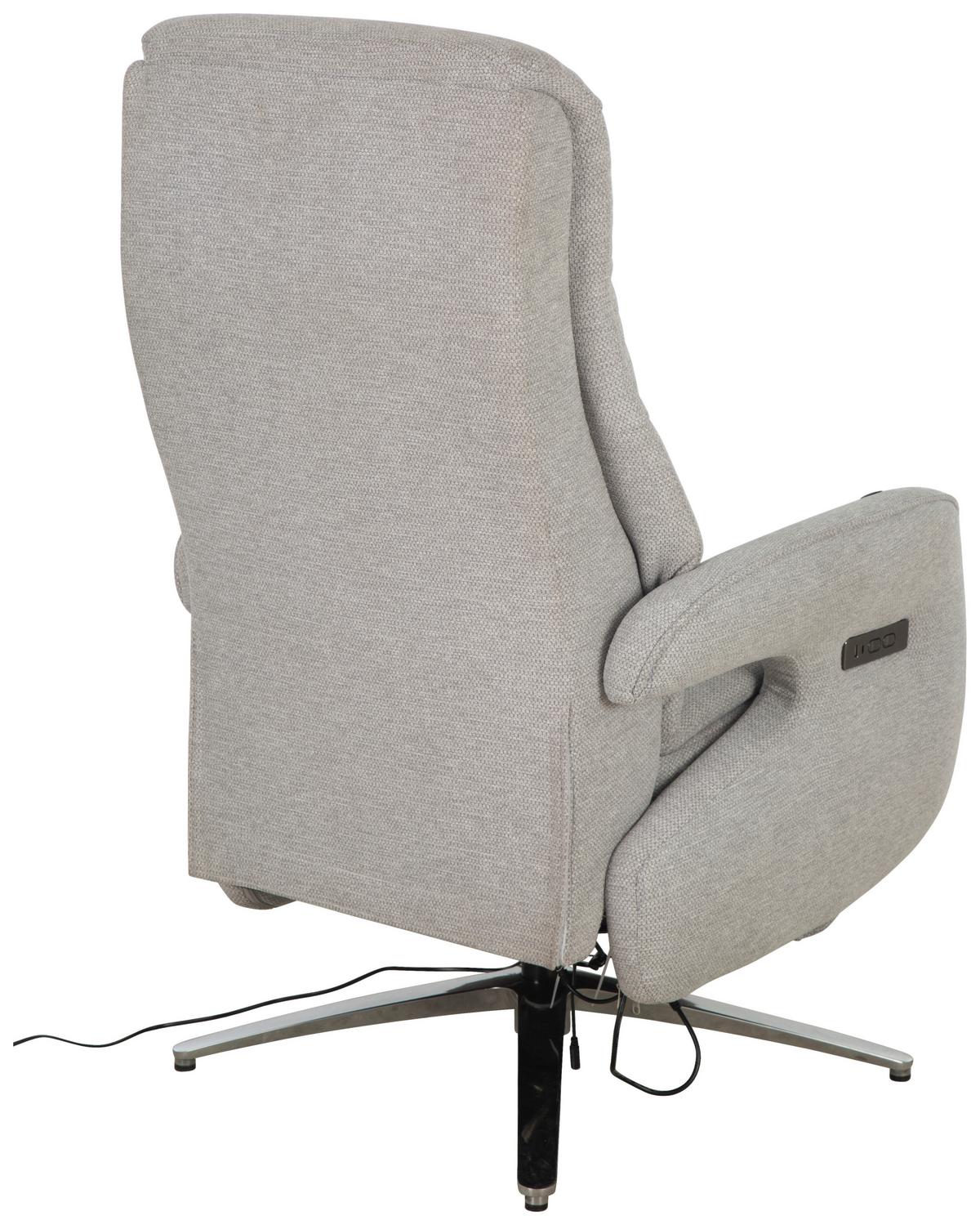 TV kreslo OTTAWA s relaxačnou funkciou - svetlosivá/chrómová, Modern, kov/drevo (74/115/92cm)