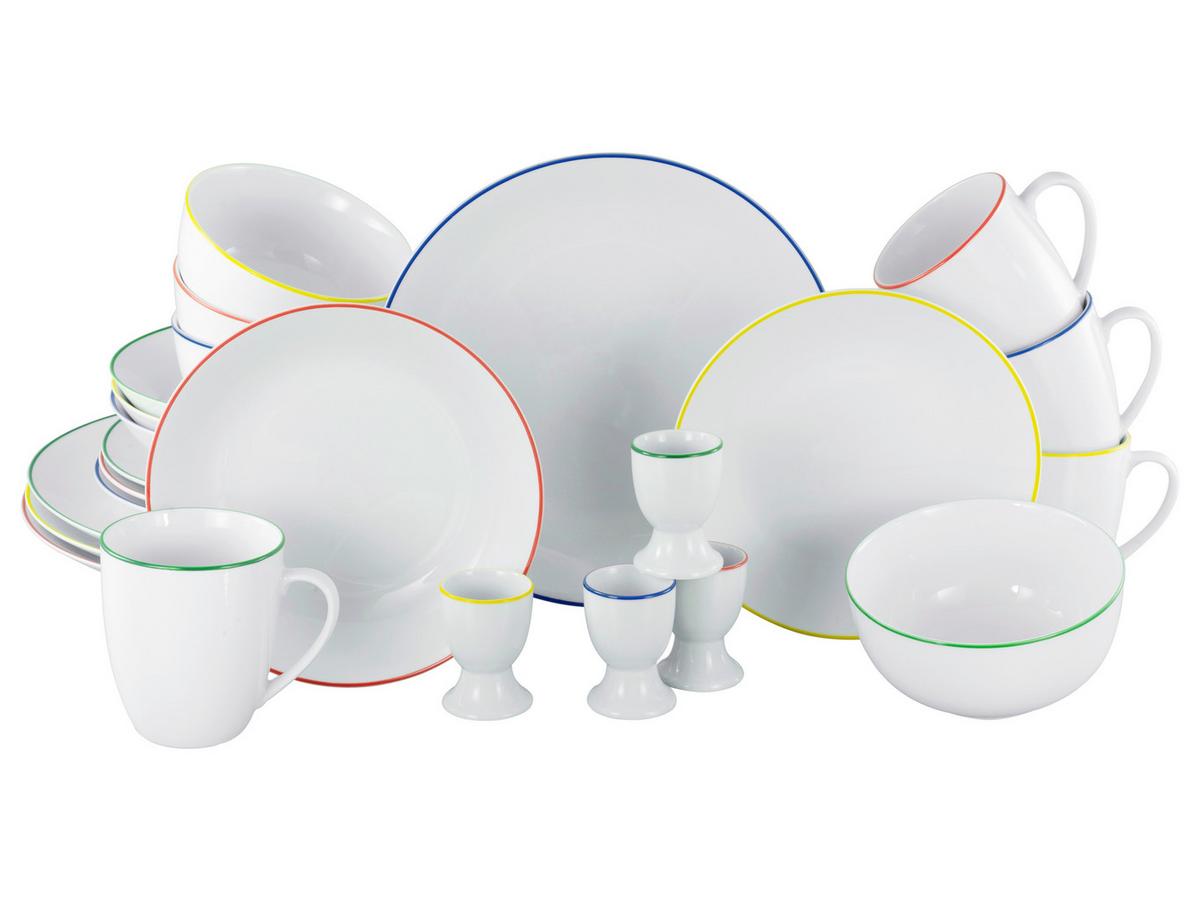 Kombiservice Multicolor L: 39 cm - Multicolor, Basics, Keramik (39/33/30,5cm) - Creatable