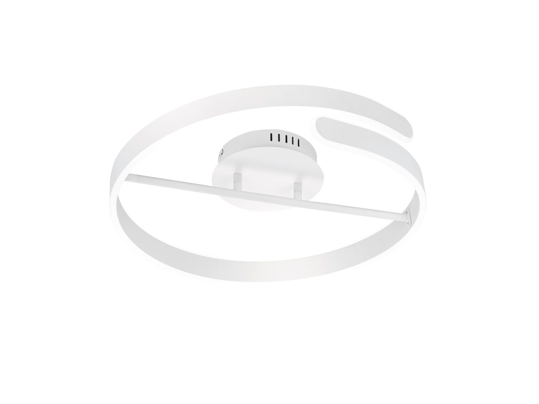 LED-DECKENLEUCHTE R67071131 PARMA - Weiß, Design, Metall (50/13,5cm)