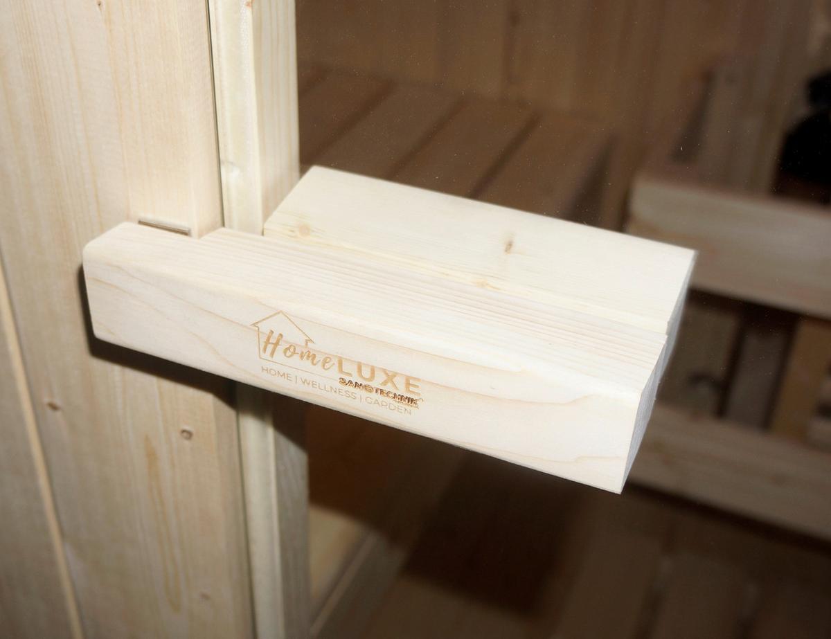 Saunafass Tromsö Fichtefarben B: 120 Cm - Fichtefarben, KONVENTIONELL, Glas/Holz (189/120/191,5cm) - Sanotechnik