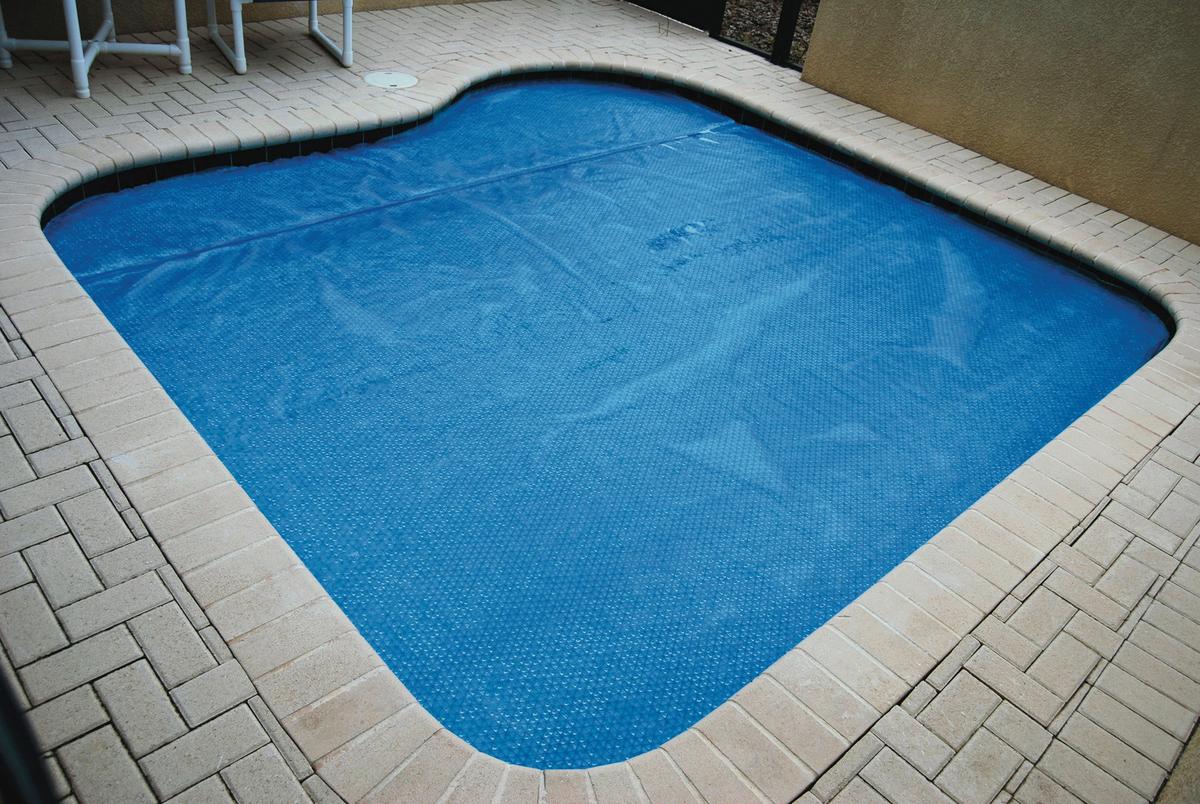 Solarplane für Ovale Pools BxL: 370x630 cm Blau - Blau, MODERN, Kunststoff (370/630cm)